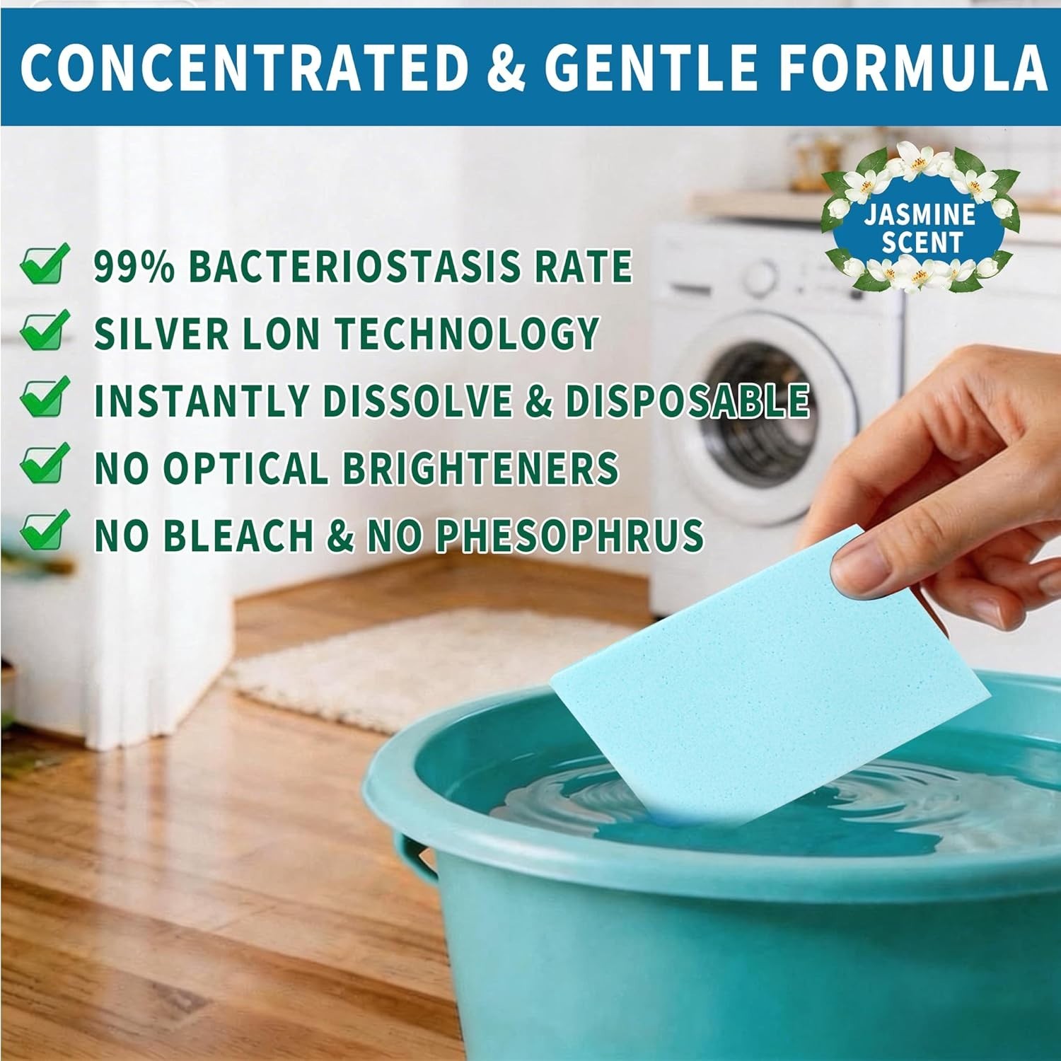 Effortless Cleanup with 30 Ultra Concentrated Plant-Powered Floor Cleaner Sheets