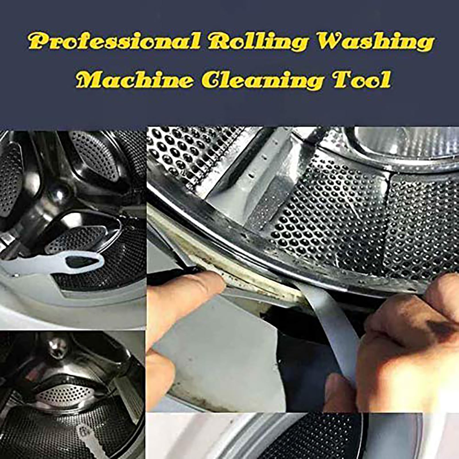 Rolling Washing Machine Cleaning Brush Long Flexible Cleaning Brush Durable N…