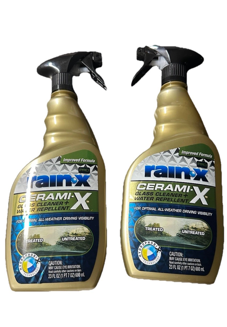 Rain-X 630177SRP Cerami-X Glass Cleaner + Water Repellent, 23Oz – Cleaning Effec