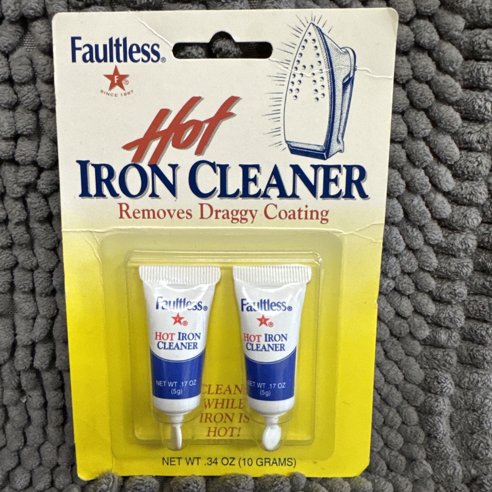 Faultless – Hot Iron Cleaner – USA – Metal Teflon Silverstone Safe – 2 pack New