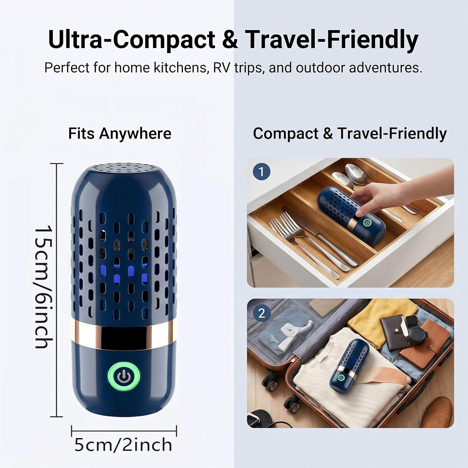 2 Pack Portable Fruit and Vegetable Cleaner Rechargeable Produce Purifier