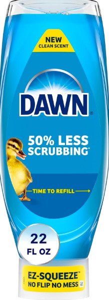Dawn EZ-Squeeze Dish Soap, Dishwashing Liquid, Original, Dish Soap Refill,22 OZ