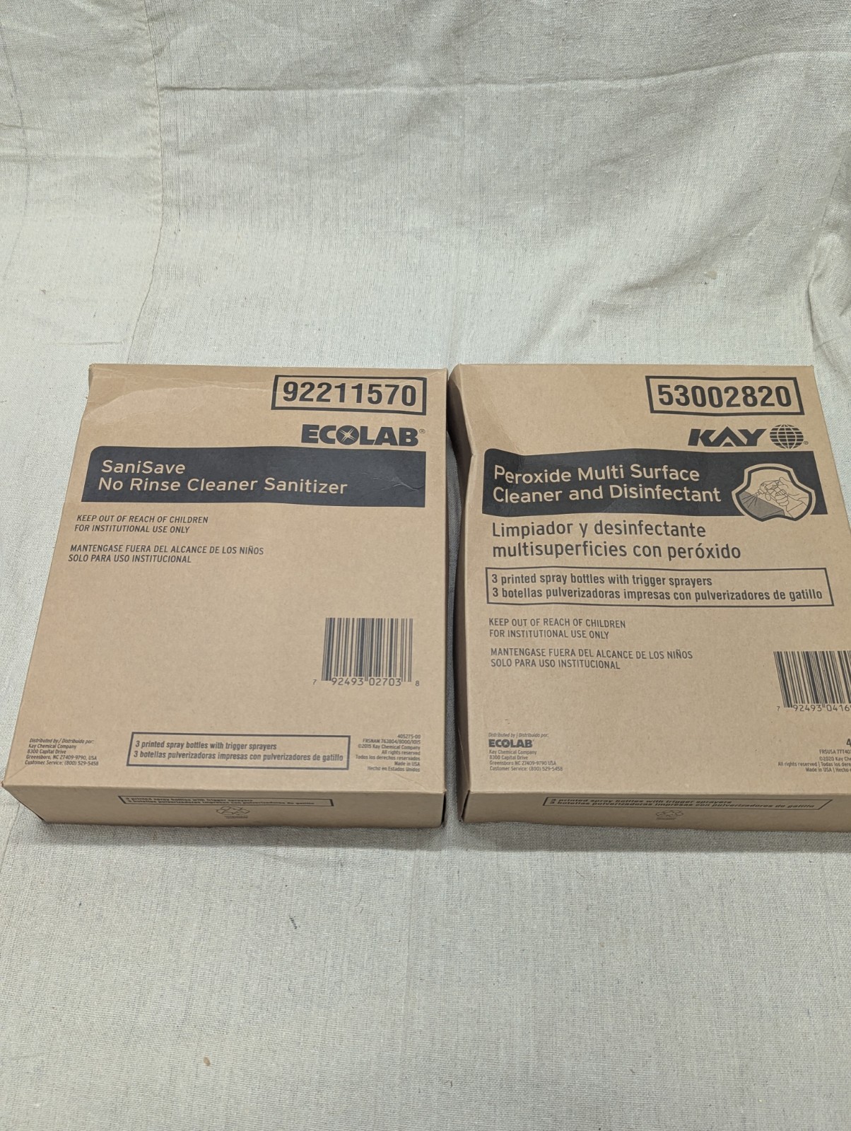 Kay Ecolab 32oz Plastic Trigger Spray Bottles 5 pk Empty