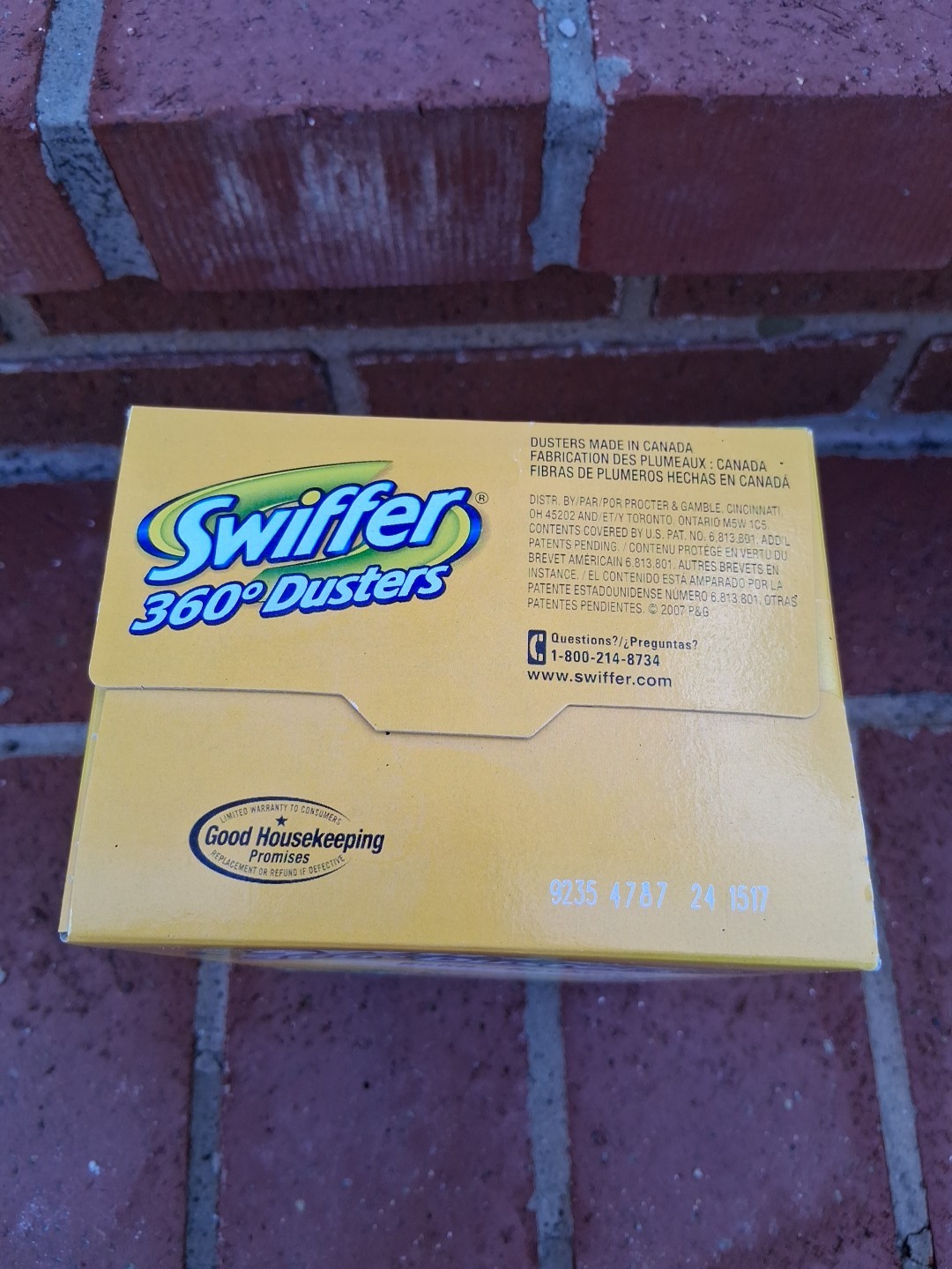 6 Refills Swiffer 360 Dusters 2-Sided Trap + Lock Yellow/White New Strips NOS