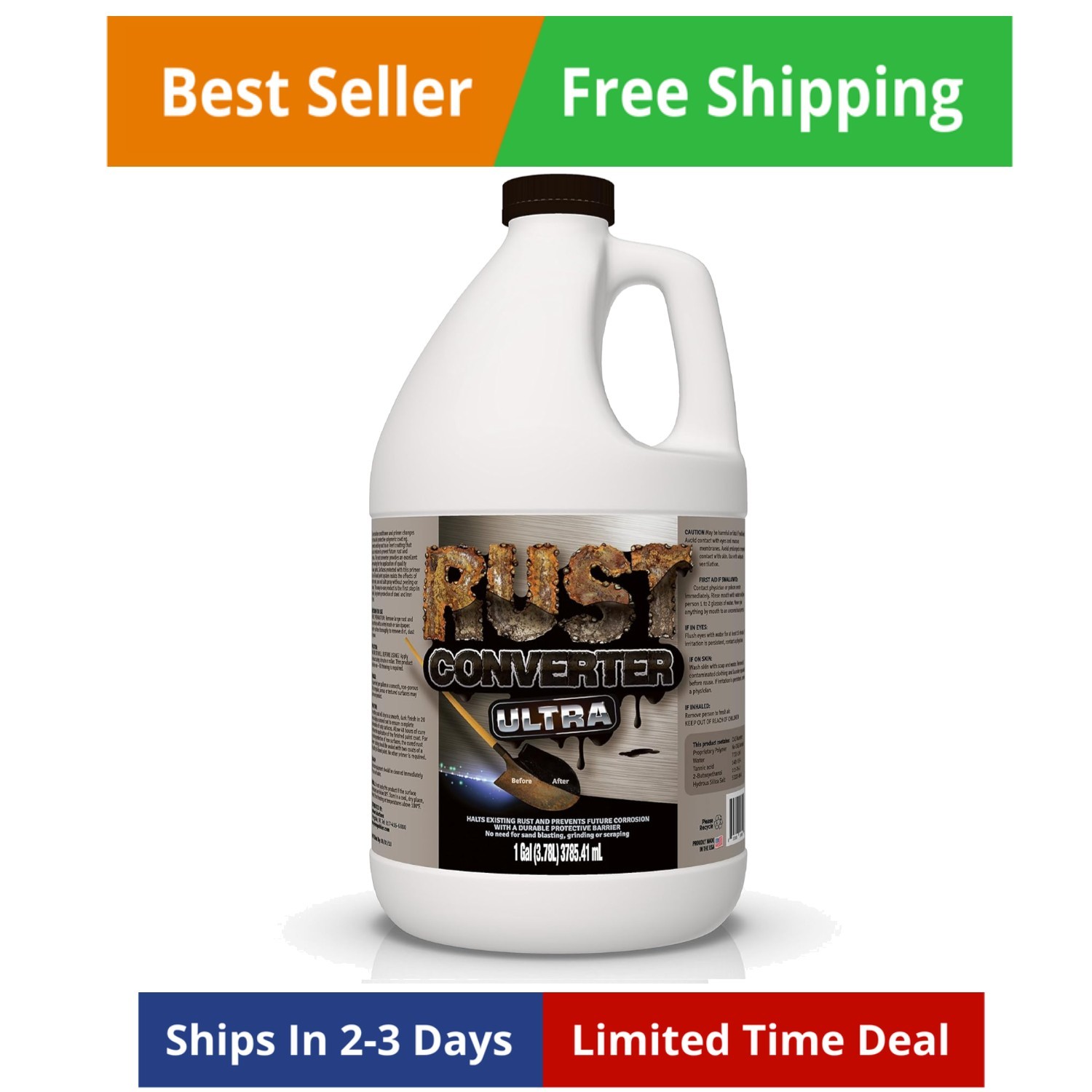 Rust Converter Ultra, Highly Effective Professional Grade Rust Repair Spray 1…