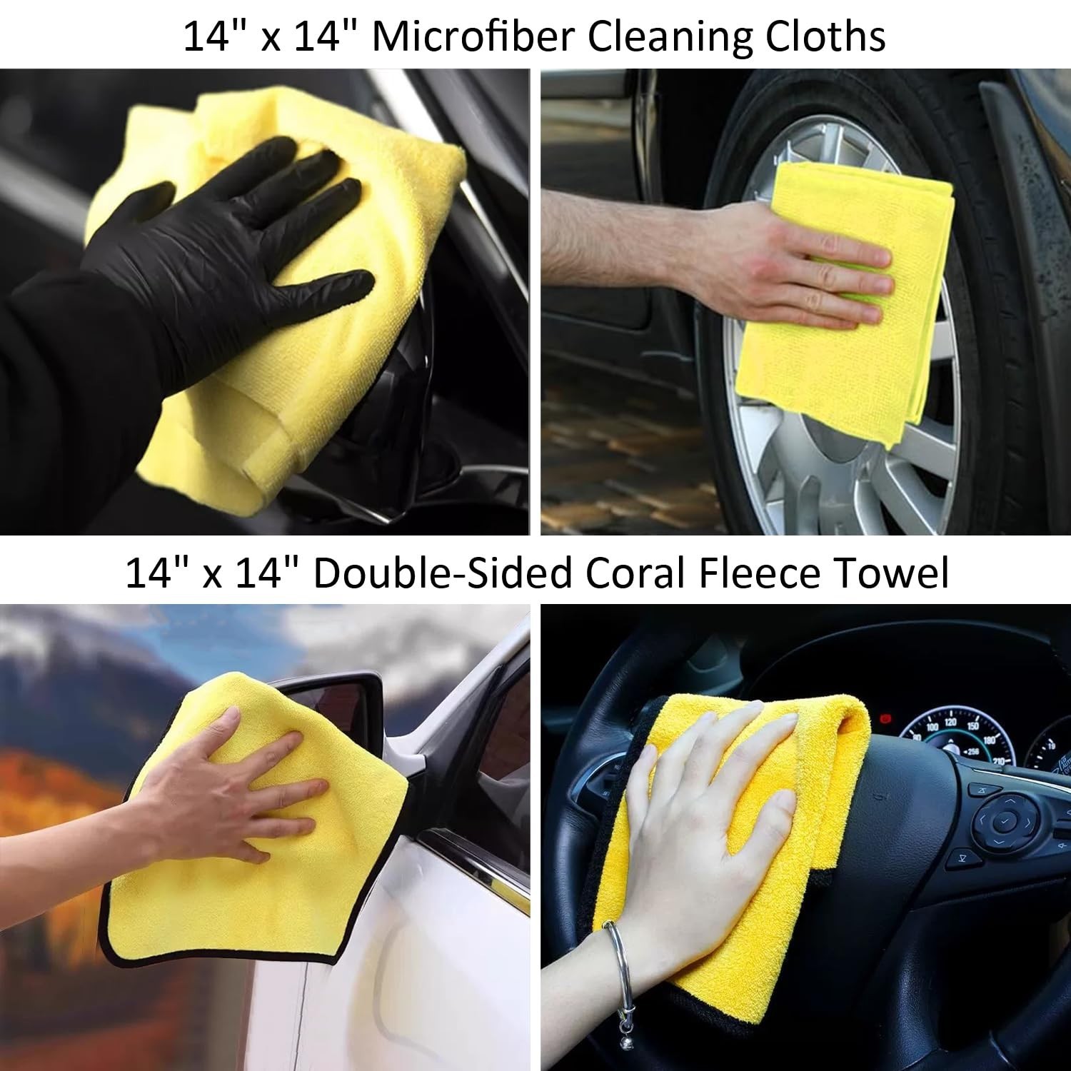 10Pcs Car Wash Detailing Kit Cleaning Kits,with Collapsible Bucket Wash Mitt …