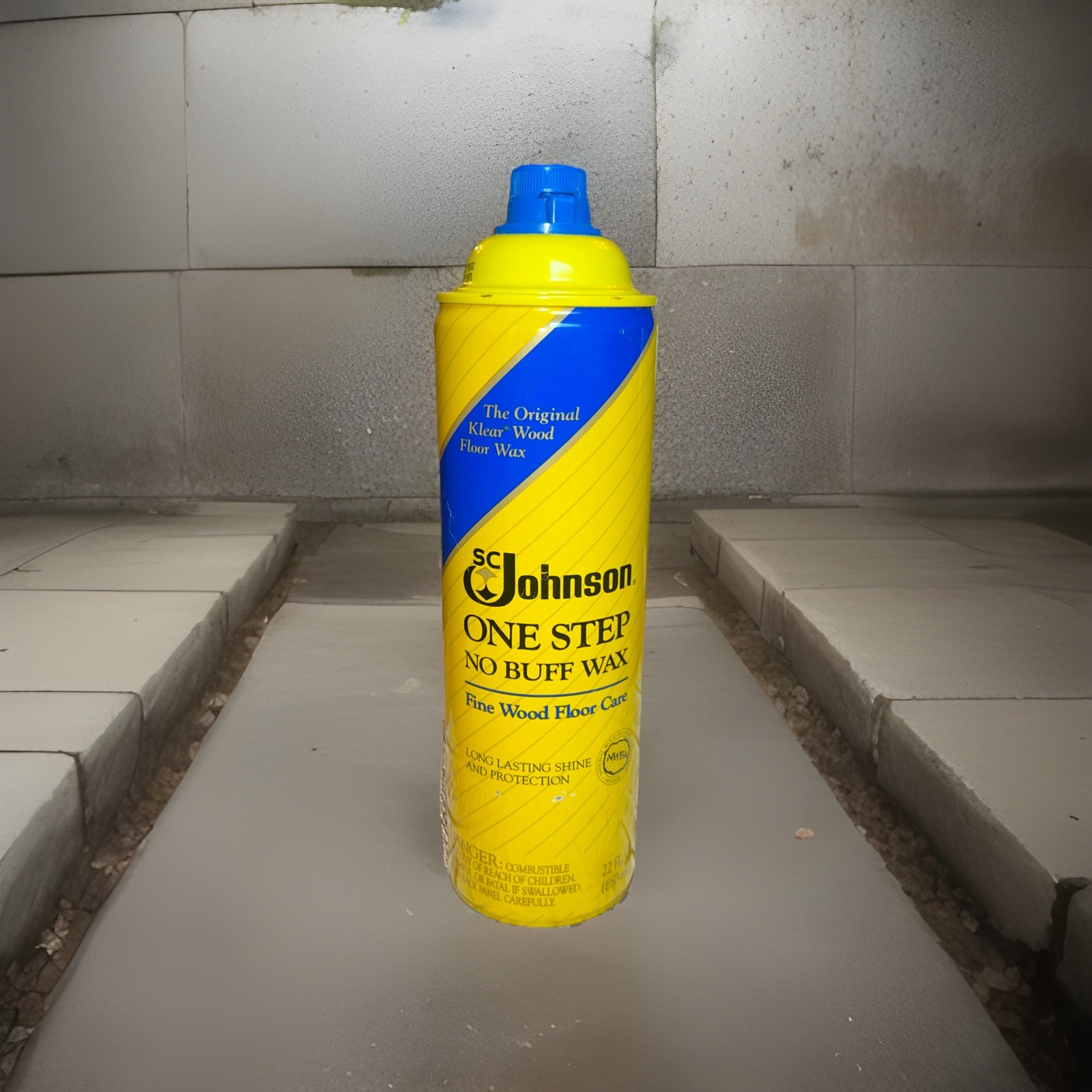 SC Johnson One Step No Buff Wax Fine Wood Floor Care 22oz Unopened- Discontinued