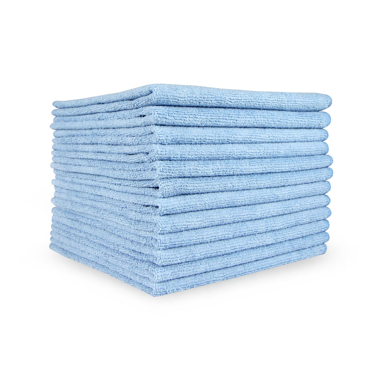 Microfiber Cleaning Cloth Packs of 12 – Reusable 12 x 12 Color Options – 320 GSM