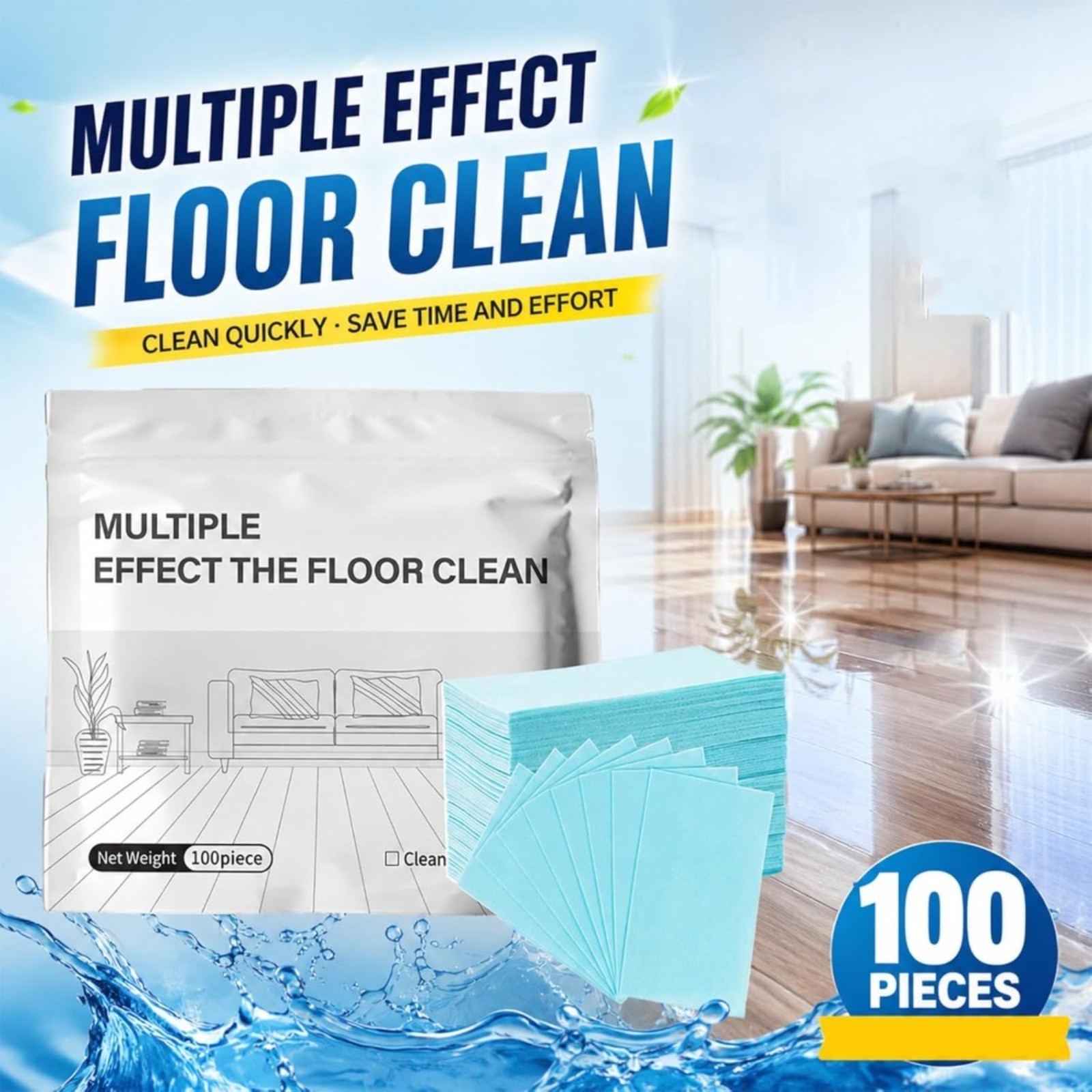 Multiple Effect The Floor Clean, Floor Cleaning Tablets Multi-Surface Cleaner