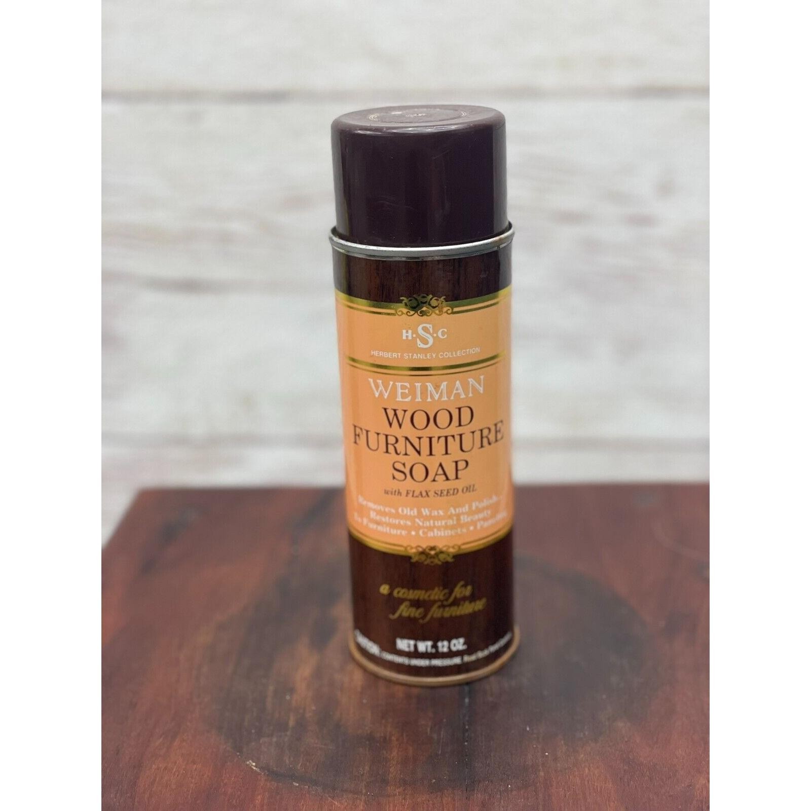 WEIMAN Wood Furniture Soap with Flaxseed Oil 14 Oz Spray Can Discontinued
