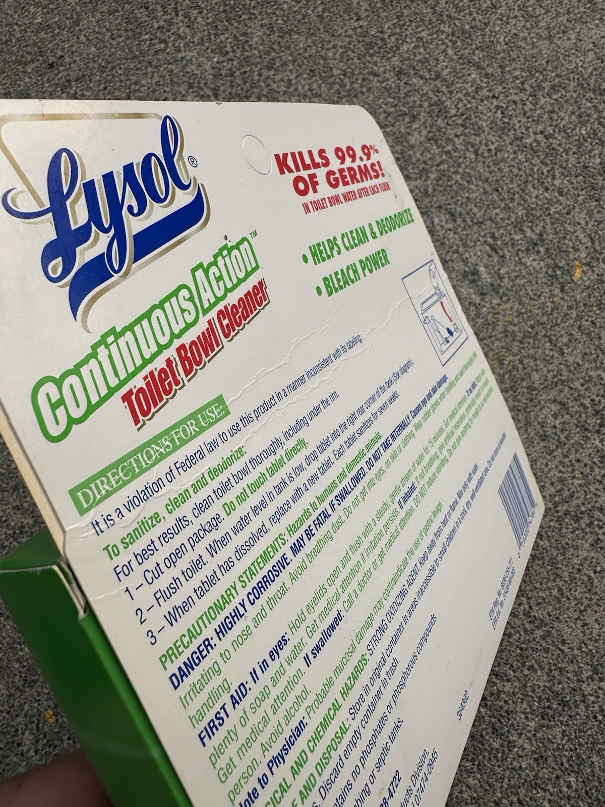 1997 Lysol Continuous Action Toilet Bowl Cleaner , Two Pack