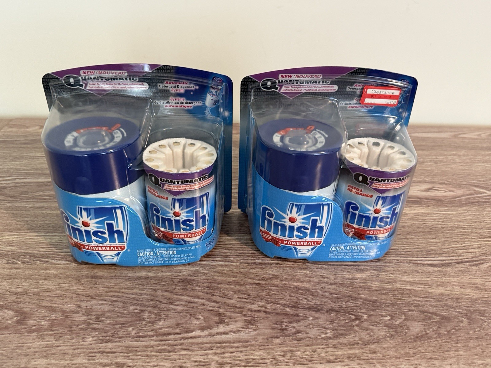 Finish Powerball Automatic Detergent Kit Dispenser Refill Set + 2 Refills.