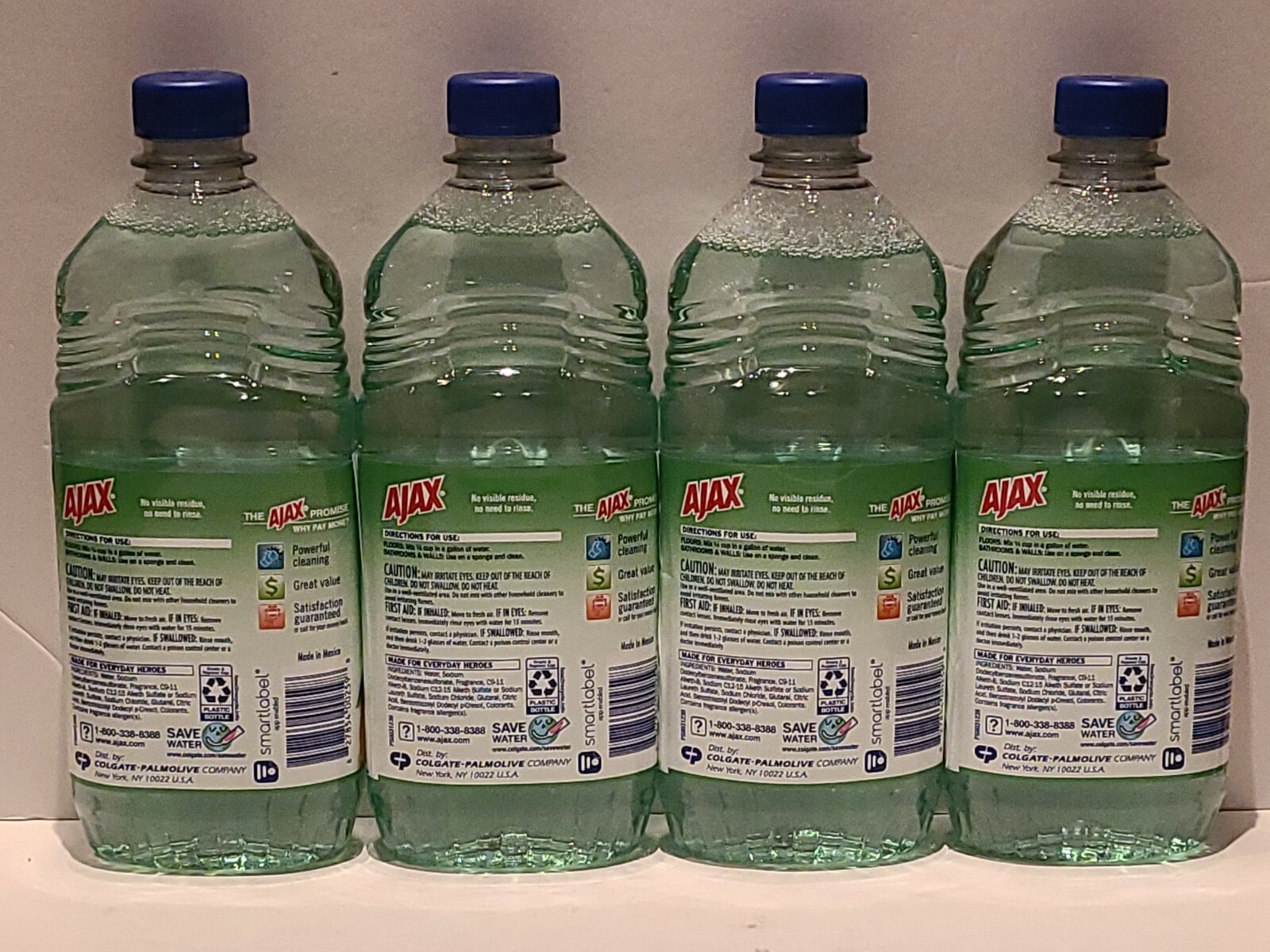 4 Packs Ajax Citrus And Eucalyptus Scent Multi-Purpose Cleaner 16.9 OZ