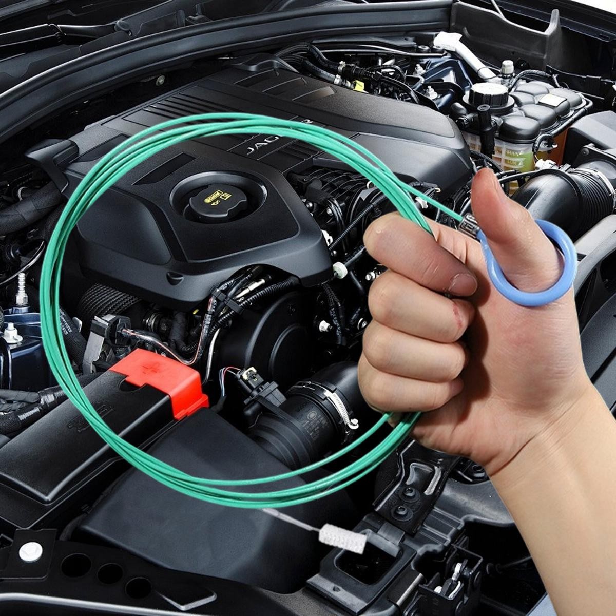 PVC 5pcs Car Drainage Hole Cleaning Brush Set for Sunroof and Pipe Cleaning