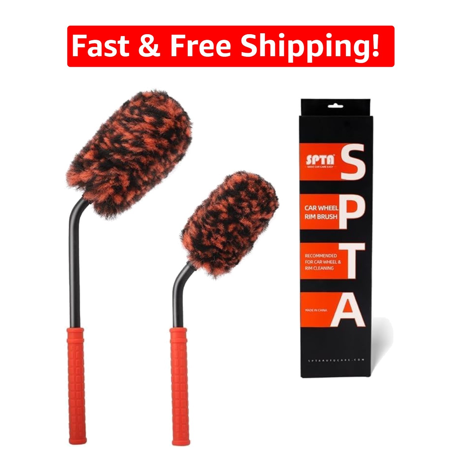 Eco-Friendly 2Pcs Synthetic Wool Wheel Brushes – Durable & Reusable Design
