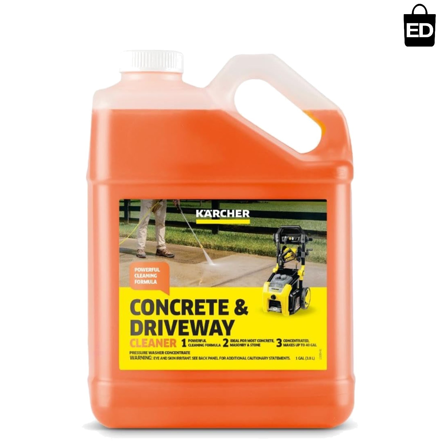 Highly Concentrated Pressure Washer Cleaner for Concrete & Stone Surfaces