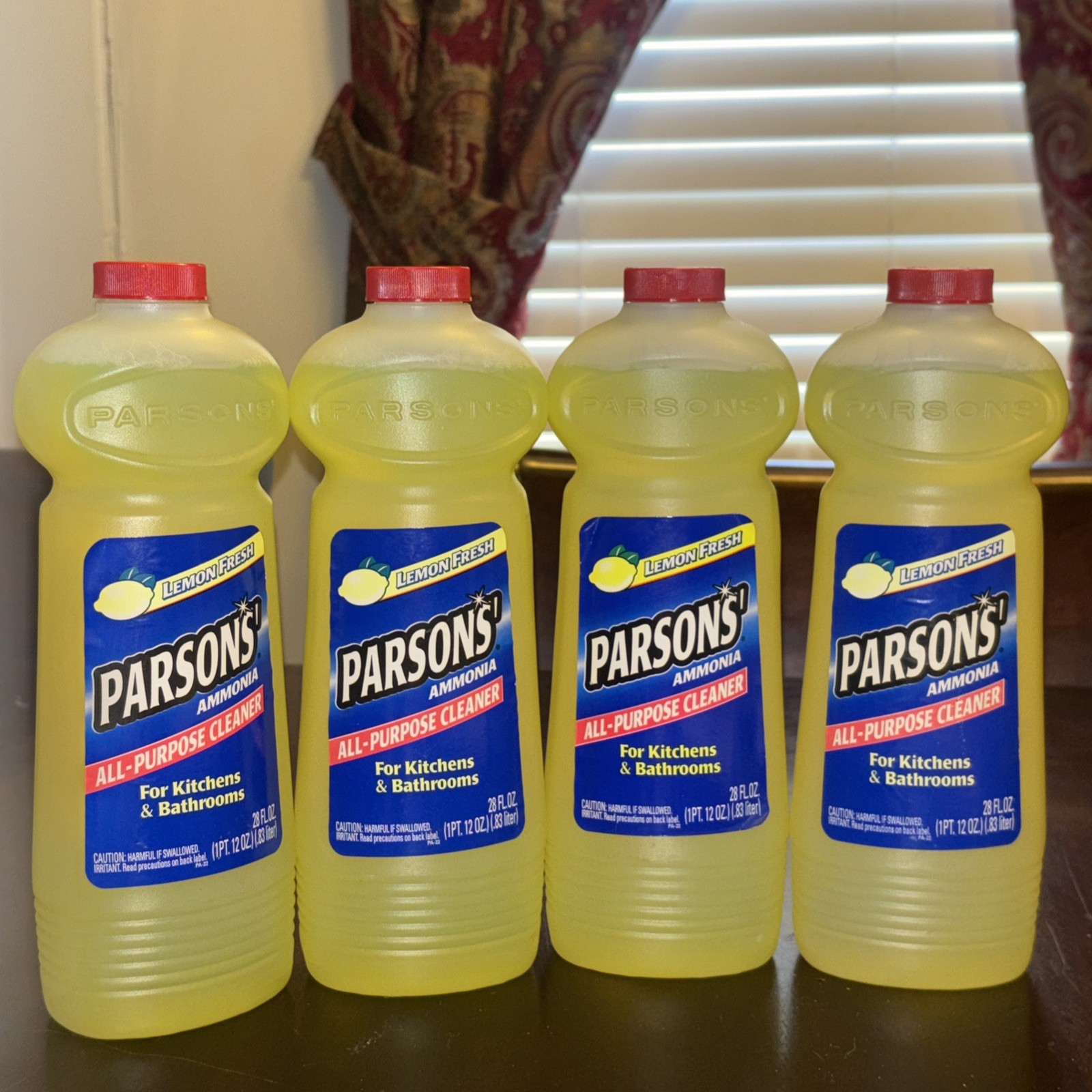 Vintage 1999 Parsons Lemon Fresh Ammonia Cleaner 28 Oz Full Bottle NOS