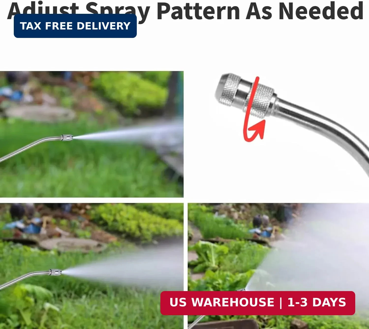 Replacement Sprayer Wand for Ryobi，Stainless Steel Sprayer Wand with Adjustable