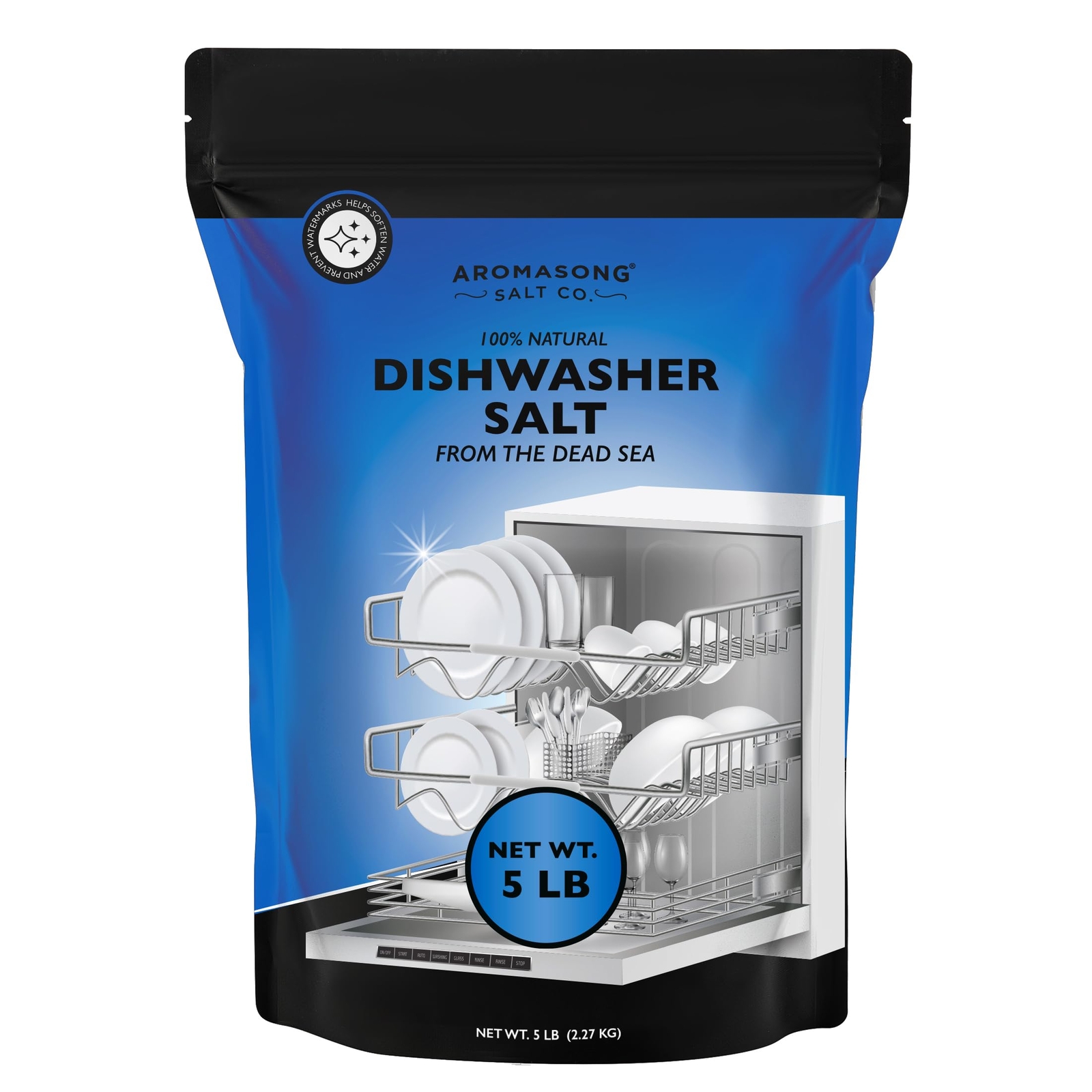 Dishwasher Salt 5 LB – 100% Natural Water Softening Agent for Cleaner Dishes …