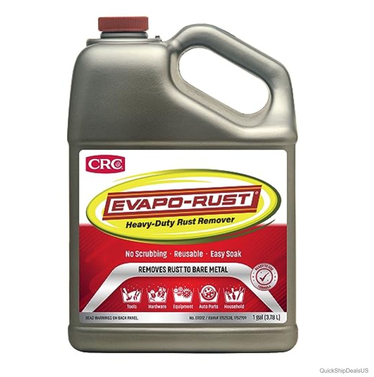 Rust Remover 1 Gallon 128 oz Non-Toxic Water Based No Scrubbing for Auto Parts