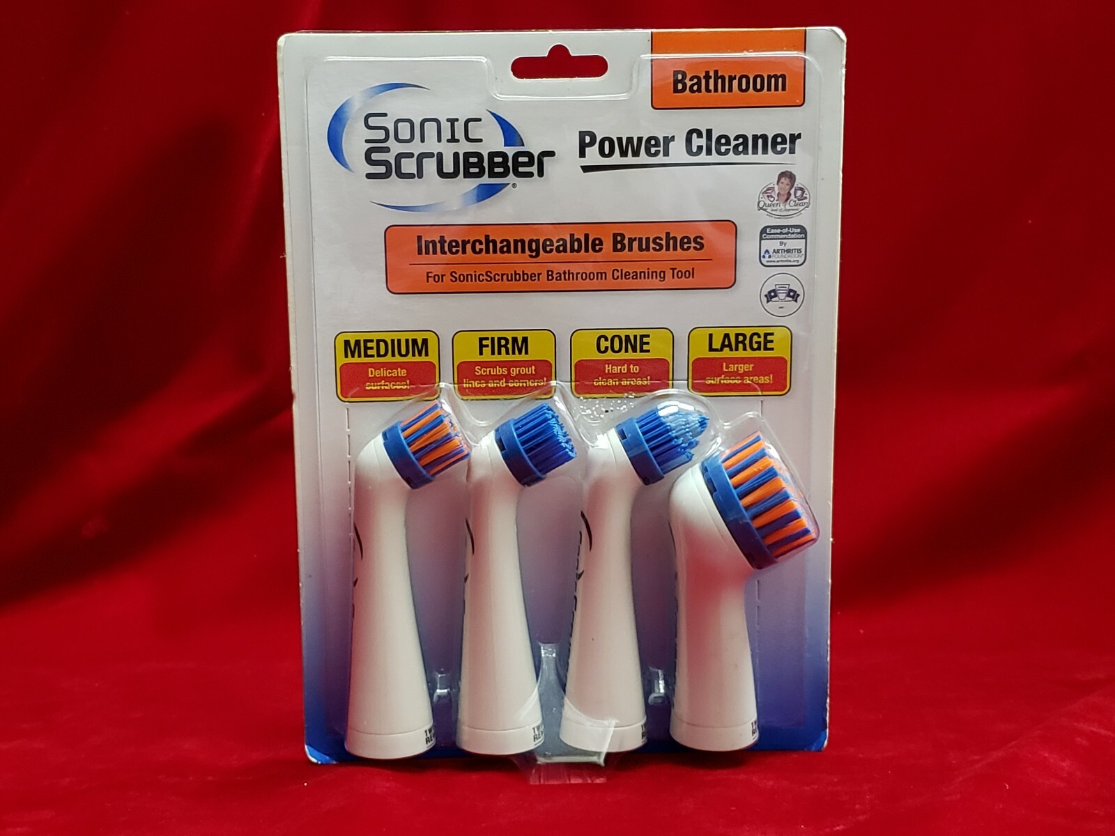 Sonic Scrubber Bathroom Power Cleaner Interchangeable Brushes (Brand New Sealed)