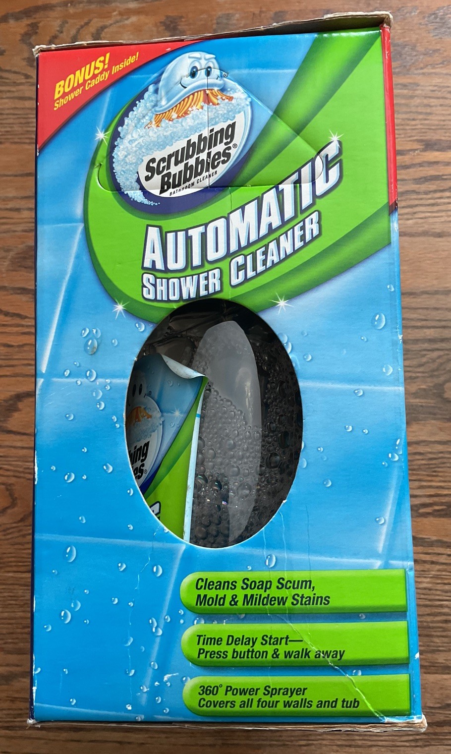 Scrubbing Bubbles Automatic Shower Cleaner Kit w/ Shower Caddy & 2 Cleaners~ NOS
