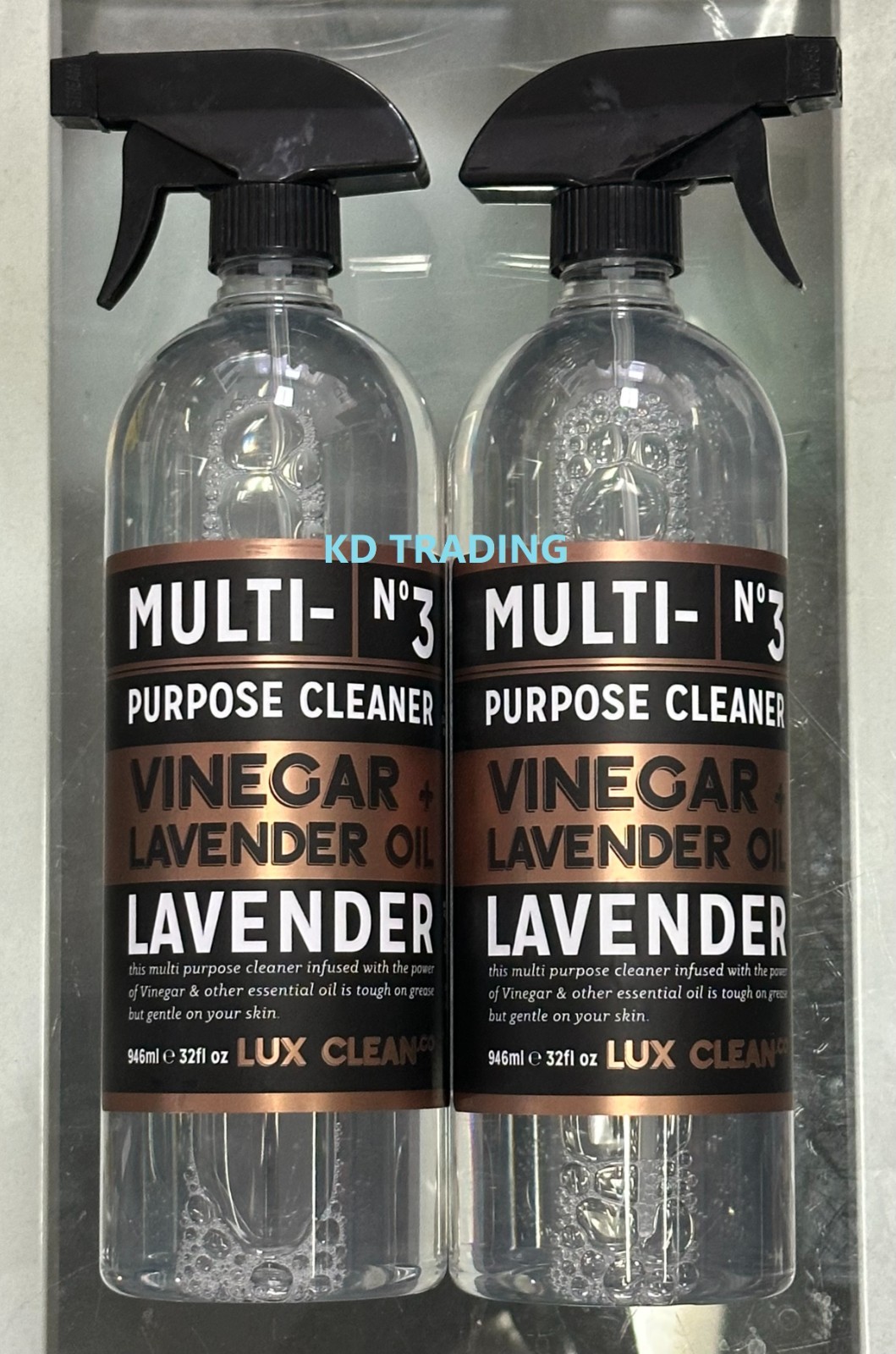 2-Pk~ LUX CLEAN ~ VINEGAR + LAVENDER OIL Kitchen Refresh Cleaner Odor Deodorizer