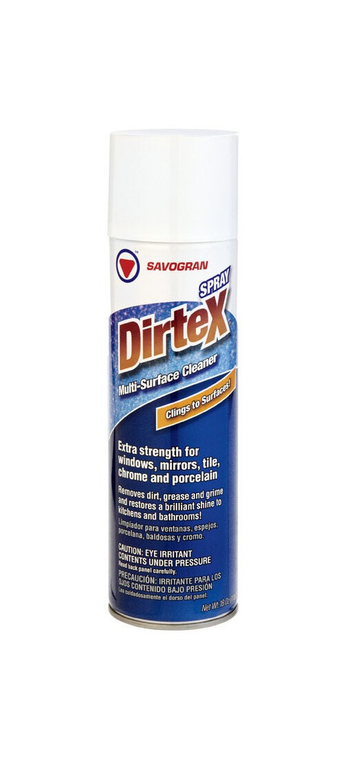 Dirtex 10761 Cleaner, 18 oz Can, Liquid, Ammonia, Clear