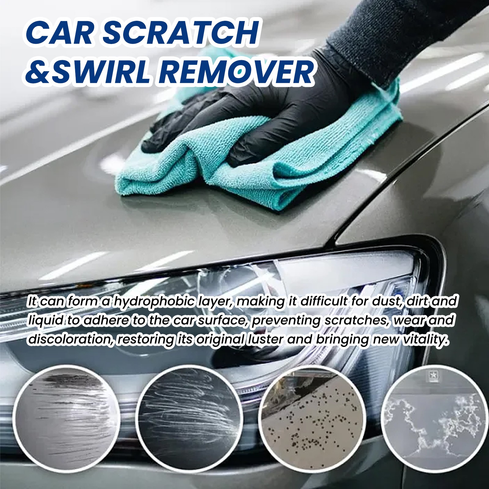 Car Scratch Remover Spray Paint Scratch Repair Polish Fine Scratches Swirl