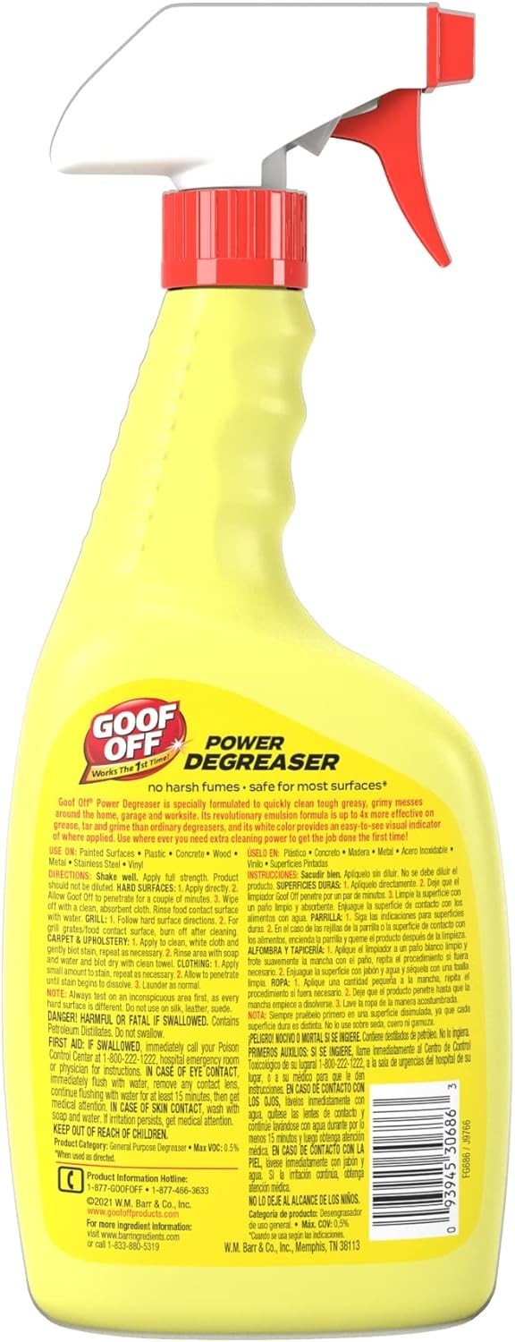 Power Cleaner & Degreaser 32 oz – Nonflammable Spray for Equipment & Surfacing