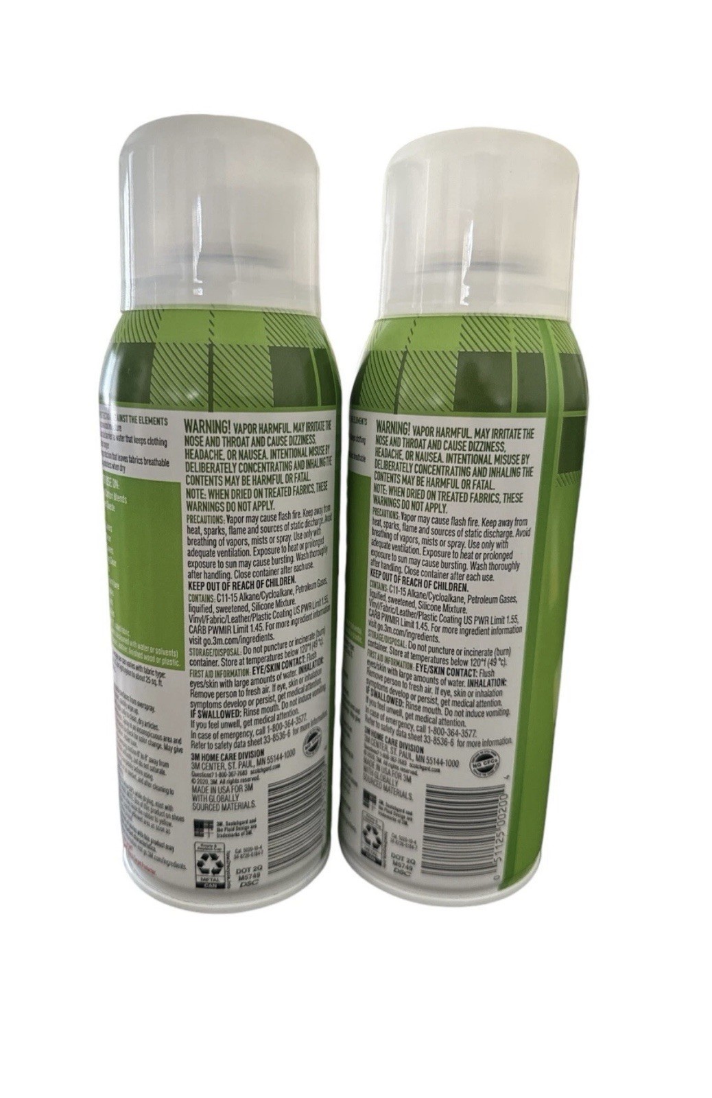 (2-Pack) 3M Scotchgard Fabric Leather Gears HEAVY DUTY OUTDOOR WATER SHIELD 10oz