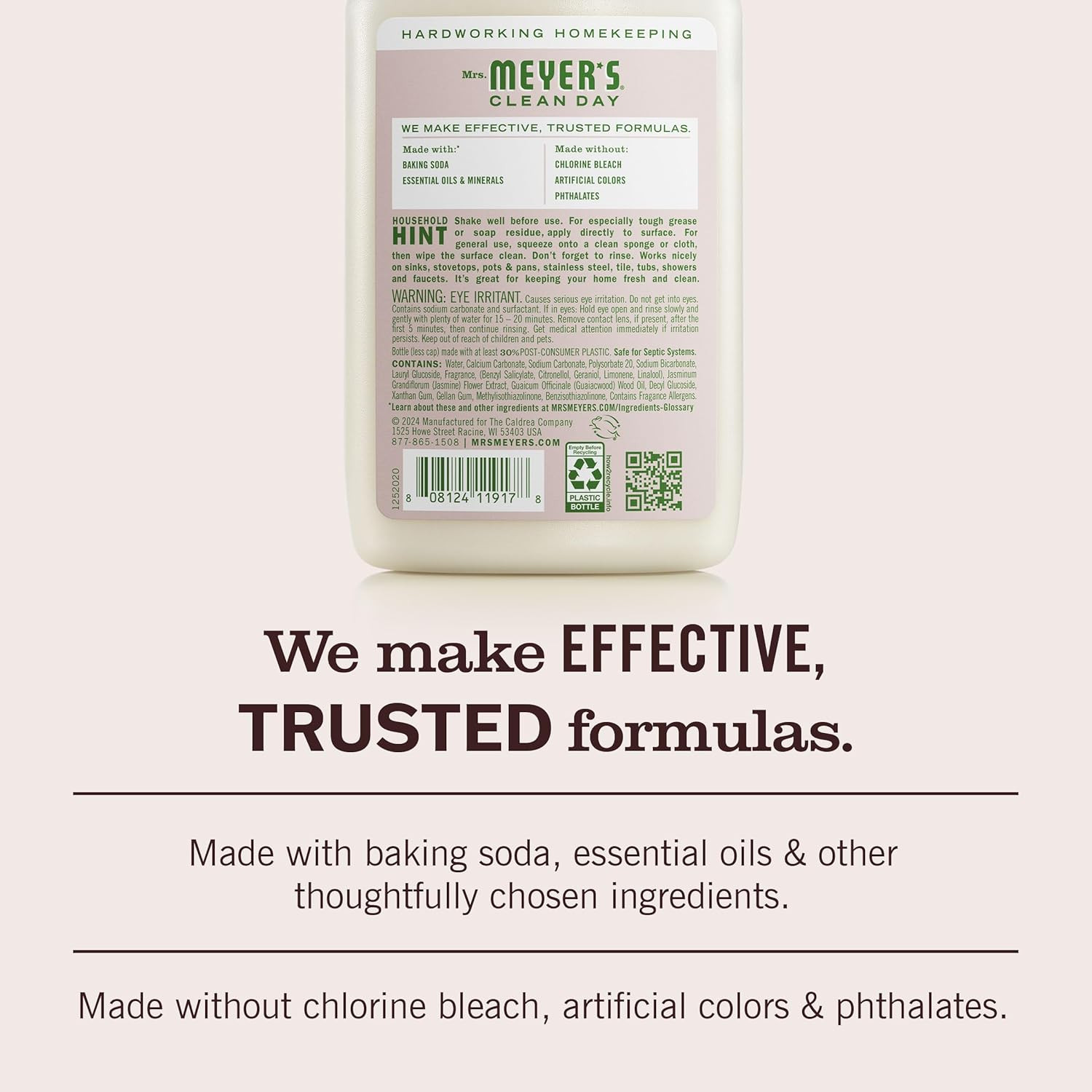 MRS. MEYER’S CLEAN DAY Baking Soda Cream Cleaner, Cuts Grease, Scratch-Free Poli
