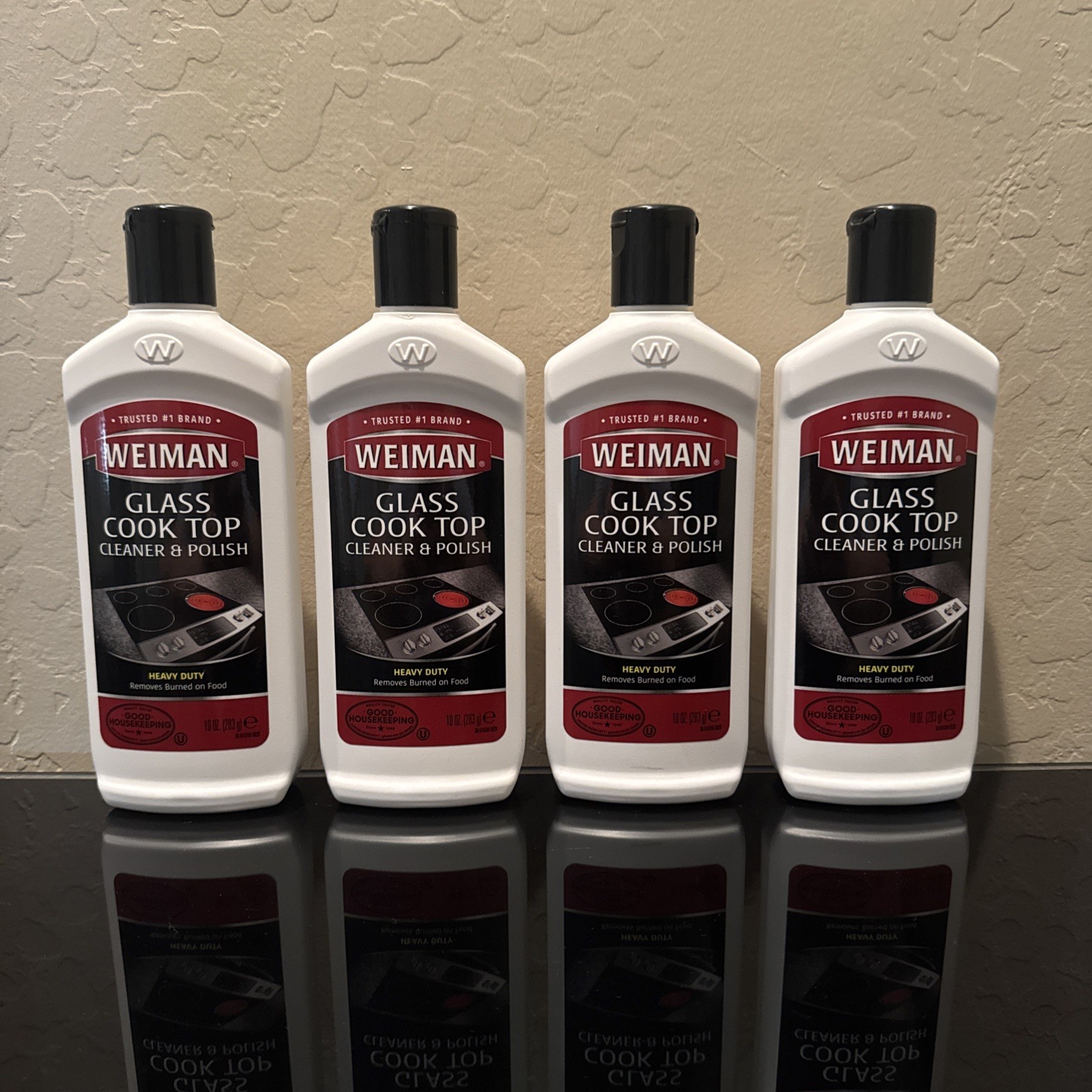 Weiman Glass Cook Top Heavy Duty Cleaner & Polish 10 oz Each Brand New Lot Of 4