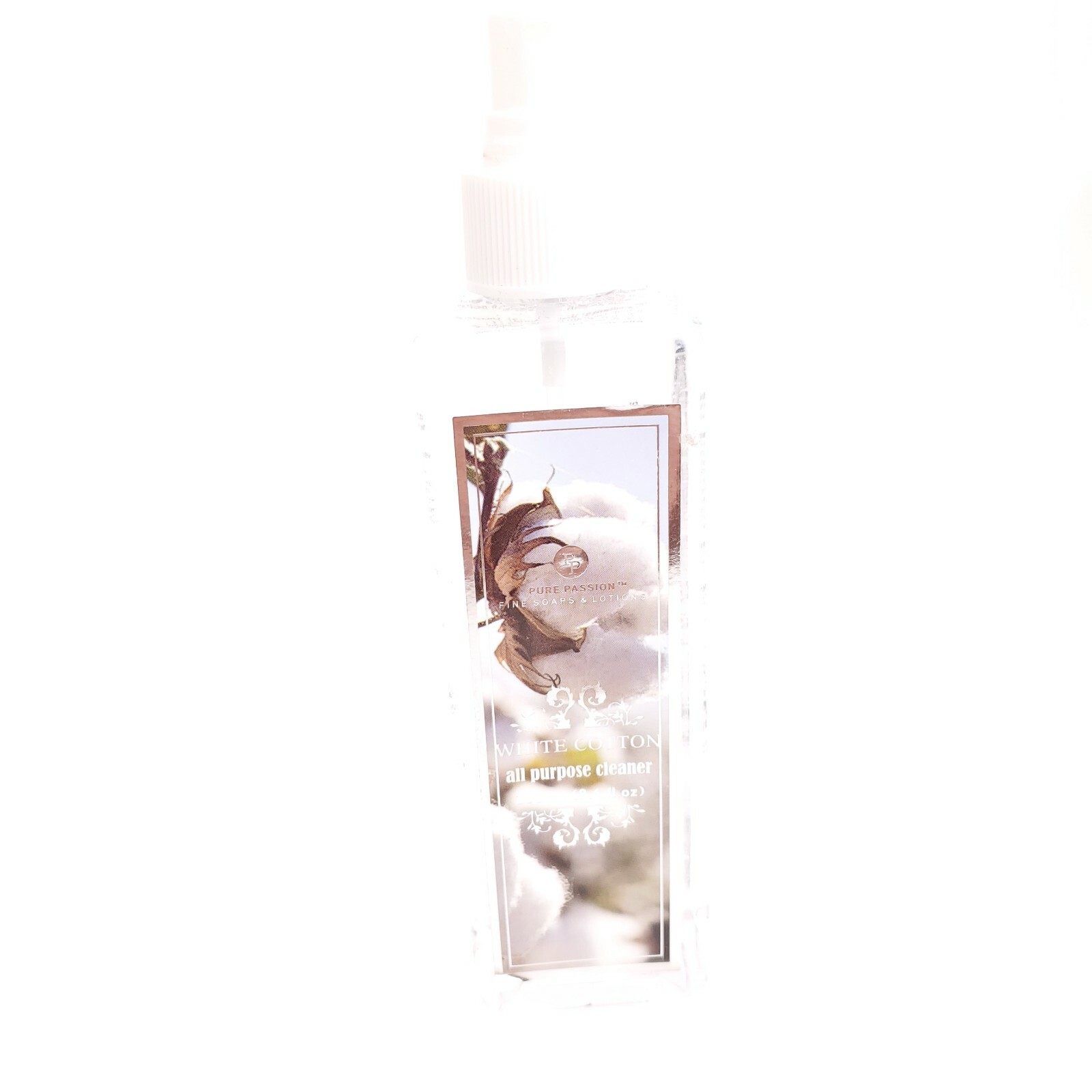 Pure Passion White Cotton All Purpose Cleaner 8.4oz Missing Top Cap USA Seller