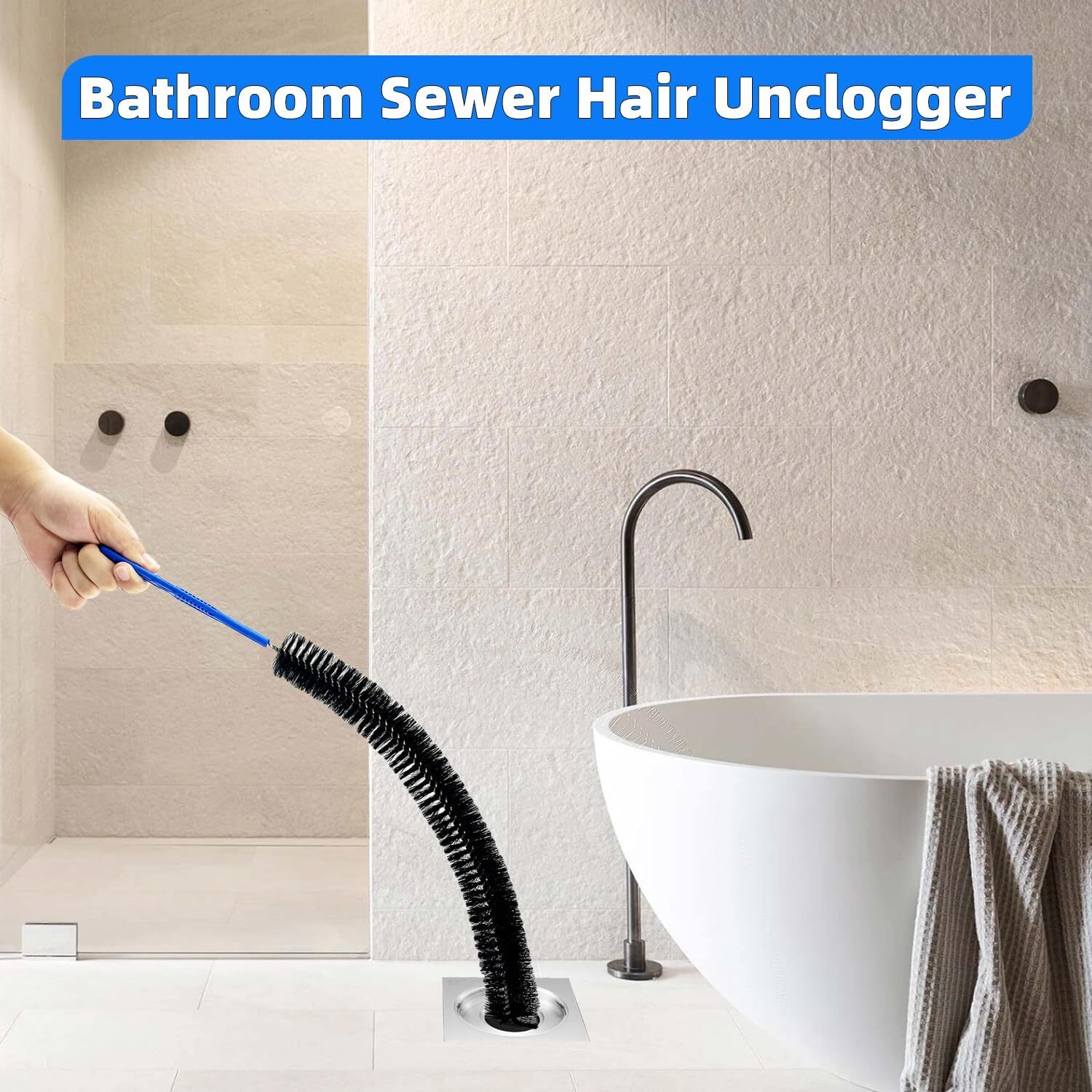 Flexible Cleaning Toolbendable Sewer Drain Brush Long Pipe Cleaner For Home Kitc