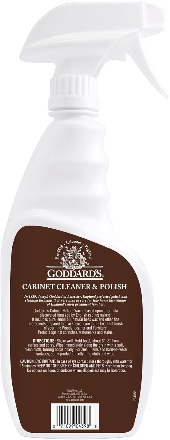 Cabinet & Wood Wax Spray Wood Cleaner & Furniture Polish Wood Conditioner wit…
