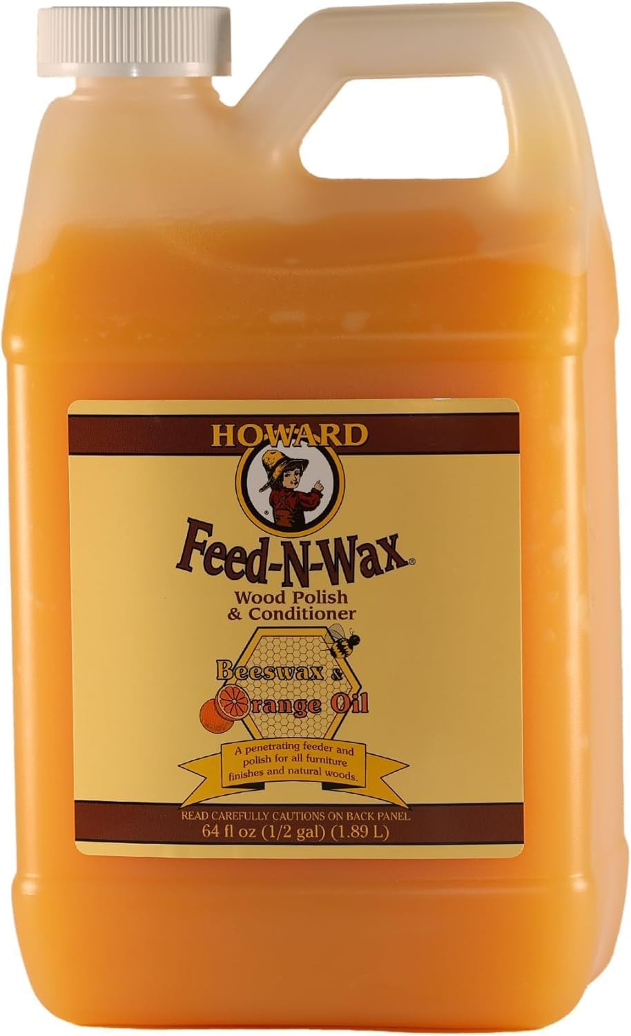 Feed-N-Wax Wood Polish & Conditioner – 64 oz for Beautiful, Nourished Wood