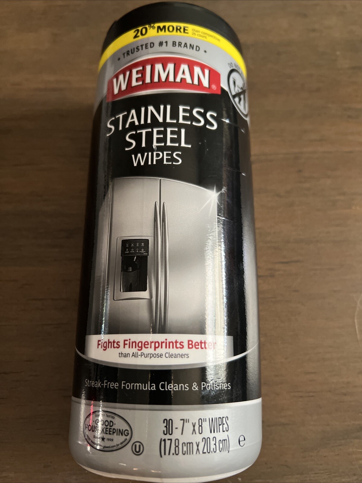 Weiman Stainless Steel Wipes 30 ct Appliances Cars Kitchen Cleaning Tool