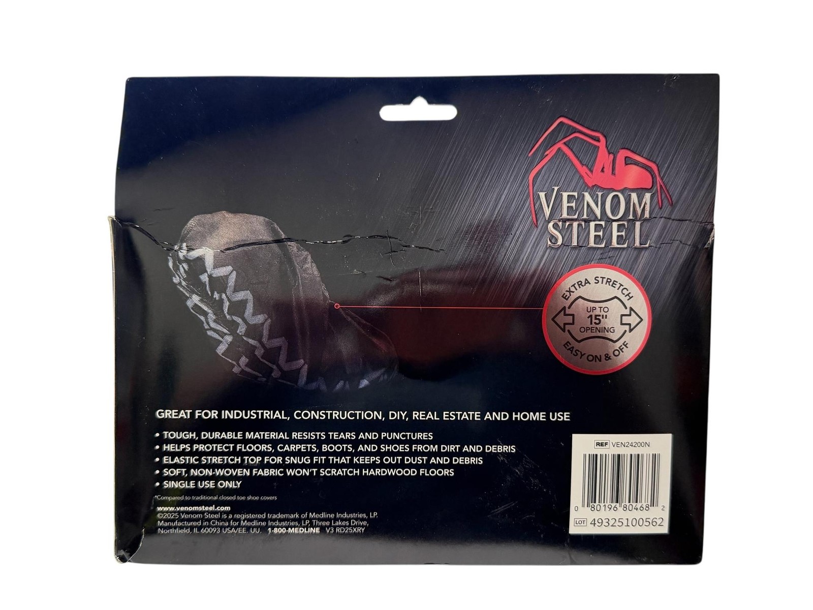 Venom Steel Easy On Boot & Shoe Covers 24 Count (12 Pairs)