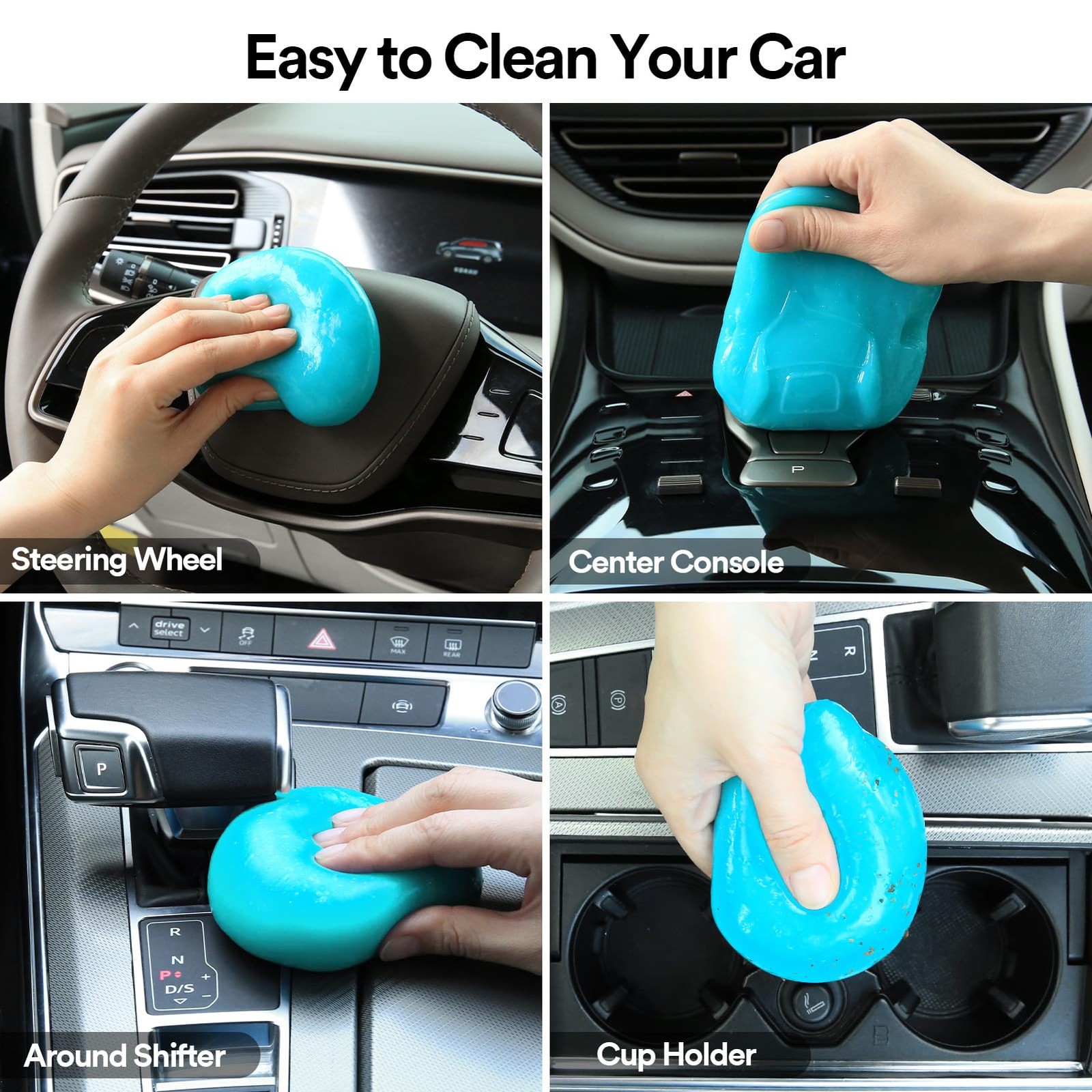 PULIDIKI Car Cleaning Gel Car Clean Putty, Universal Car Interior Cleaner Sli…