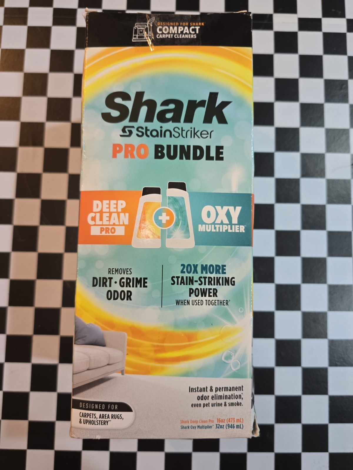 Shark StainStriker Pro Bundle 32oz OXY Multiplier + 16oz Deep Clean Pro NEW