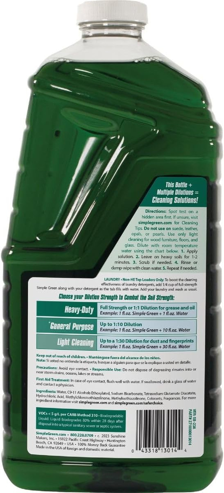 13014 67 All Purpose Cleaner, Green, 67.6 Fl Oz, 1 Count