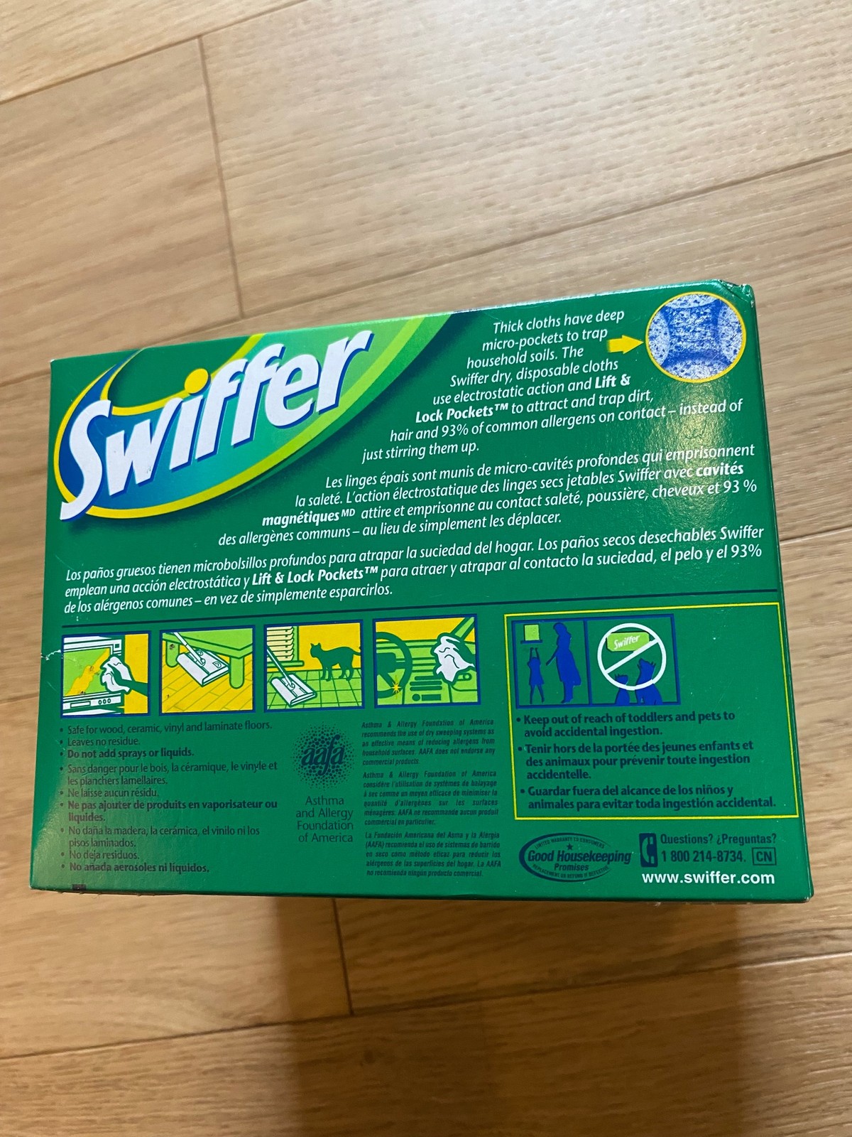 Swiffer Disposable Refills 32 Count 8 x 11 in Dry Cloths Electrostatic White