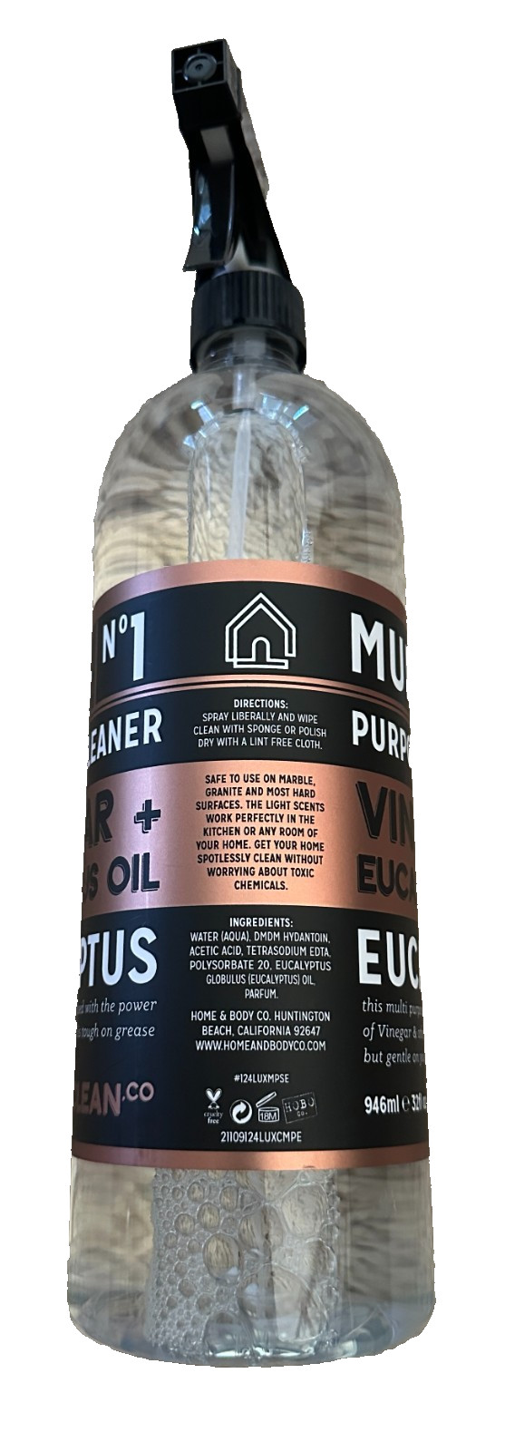 New Lux Clean Home & Body Company Eucalyptus Multi-Purpose Cleaning Spray 32 oz