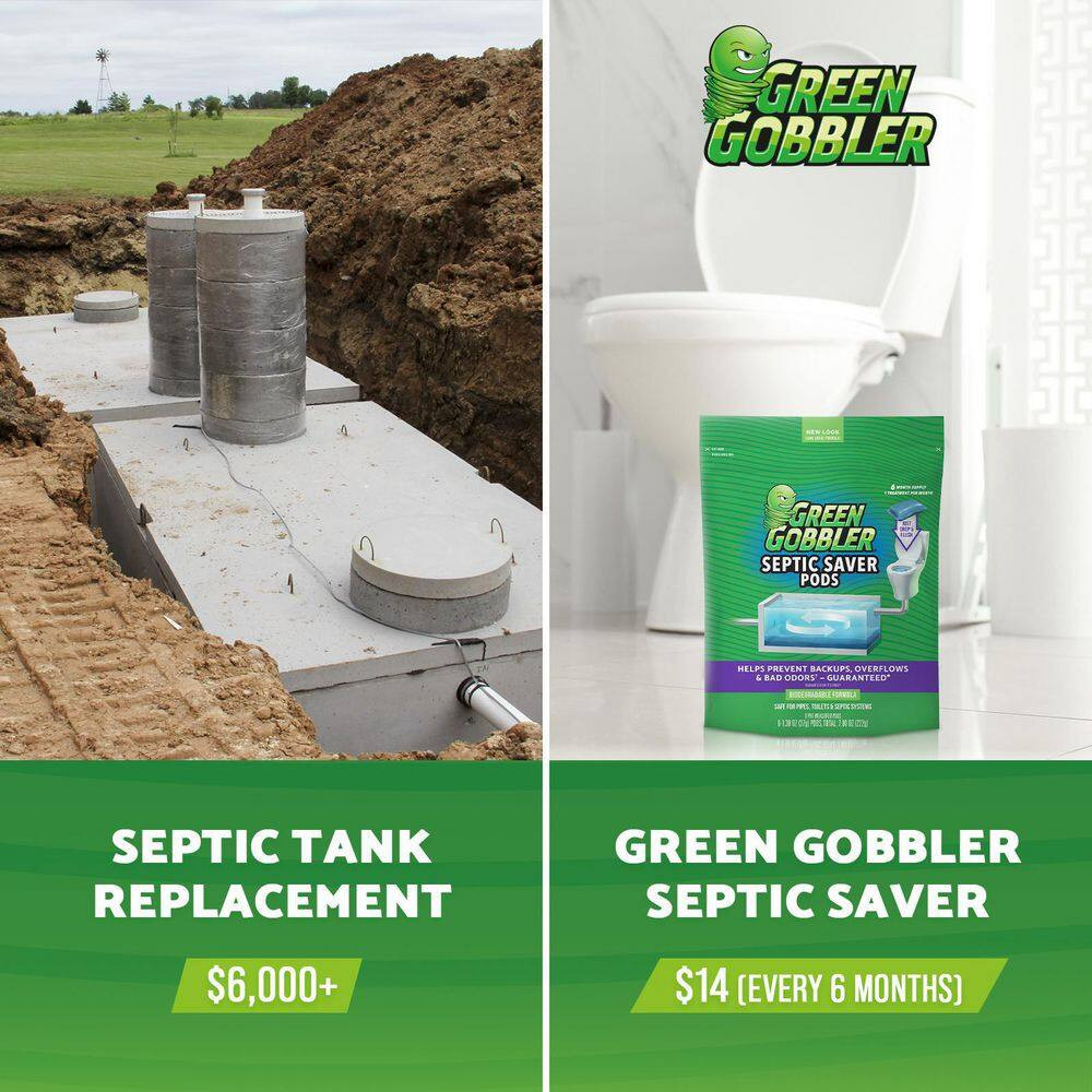 31 Oz. Drain and Toilet Clog Dissolver with Septic Tank Treatment Pods Drain Cle