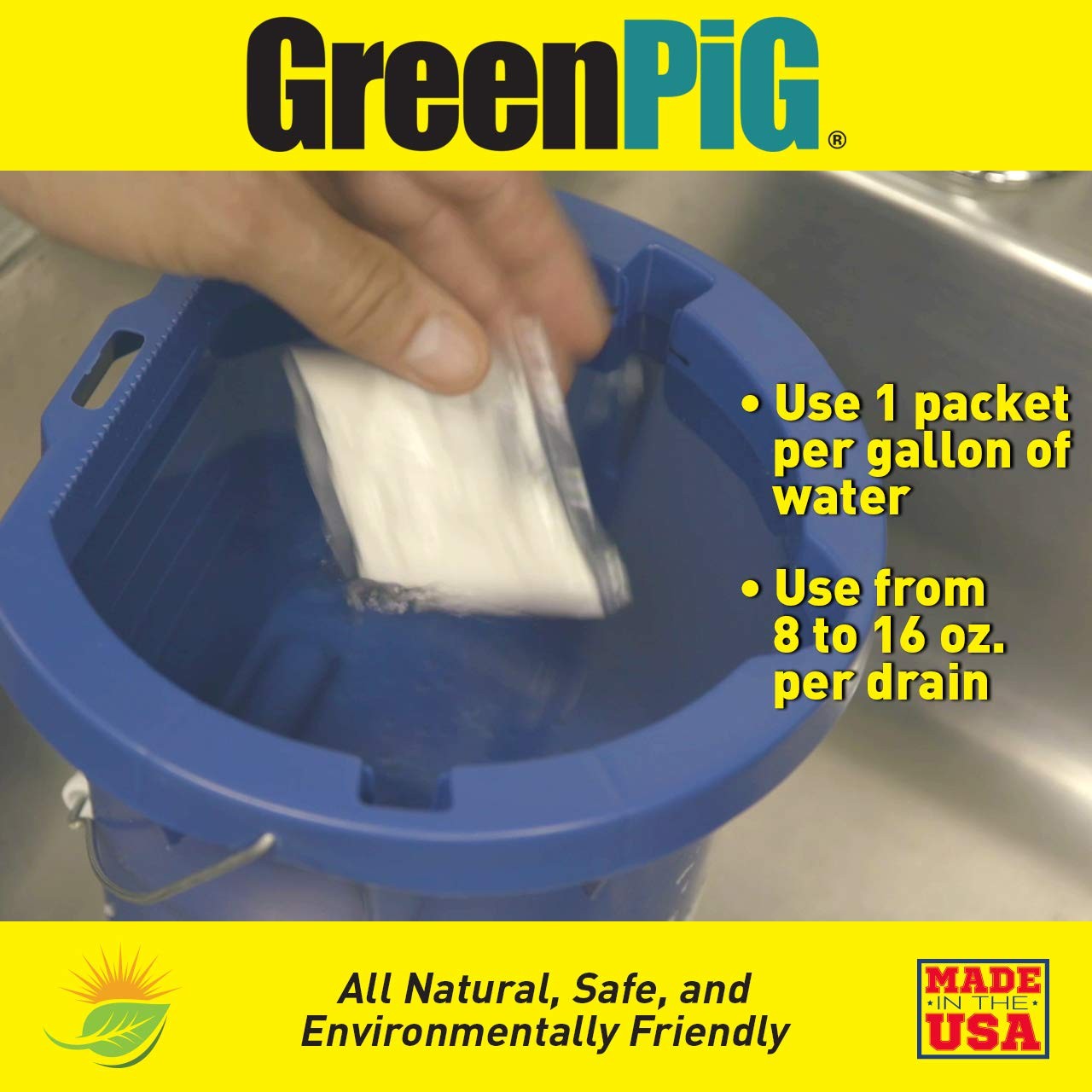 GREEN PIG Drain Clog Remover, Garbage Disposal Cleaner and Deodorizer, 58 Res…