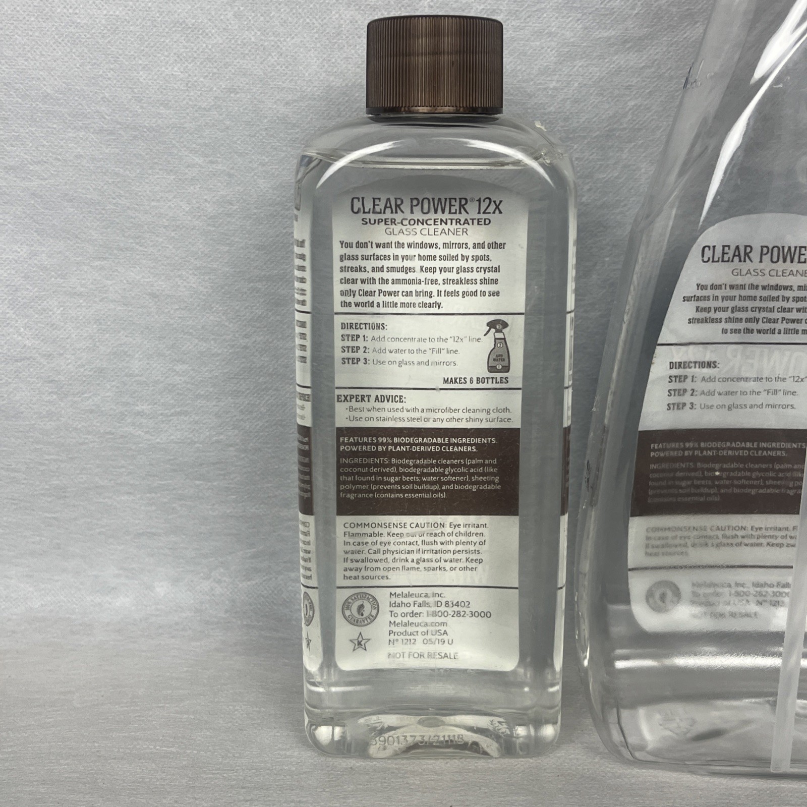 Melaleuca EcoSense Clear Power 12x Concentrated Glass Cleaner 8 Oz New + Sprayer