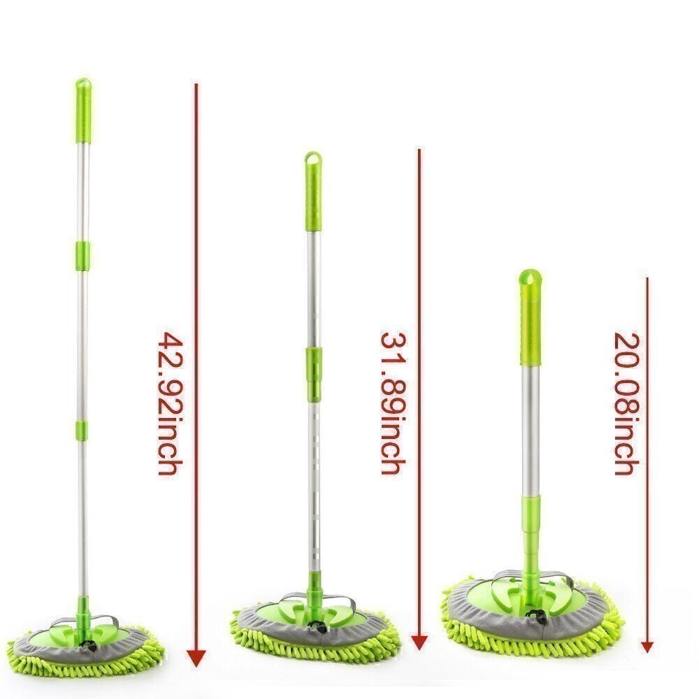 Adjustable Telescopic Car Wash Brush Kit Mop Long Handle Vehicle Cleaning Tools