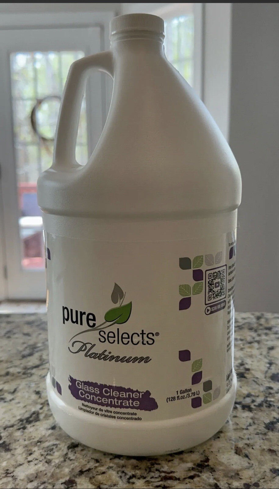Pure Selects Glass Cleaner Concentrate 1Gallon – (Brand New)