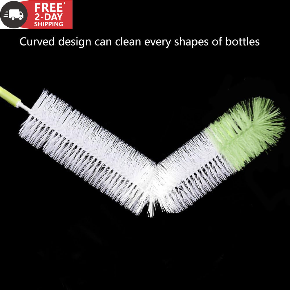 TISSA Long Bottle Cleaning Brush 18″ Extra Long X 2.17″ Extra Wide Brush for Was